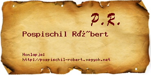Pospischil Róbert névjegykártya